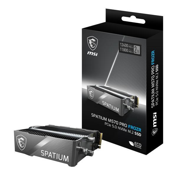 MSI SSD SPATIUM M570 PRO PCIe 5.0 NVMe M.2 2TB FROZR R:12400 W:11800 - Image 1