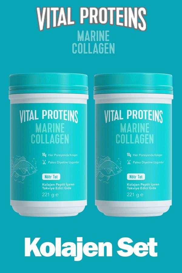 Marine Collagen (BALIK KOLAJENİ) 221gr X2 - Image 1