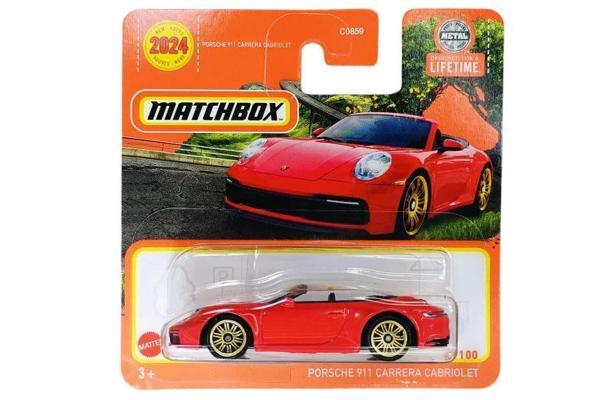 Matchbox Porsche 911 Carrera Cabriolet - Kırmızı (1/64) - Image 1