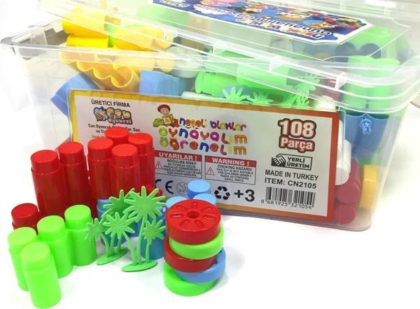 Can Oyuncak Büyük LEGO 108 Parça Plastik Kutulu- CN2105 - Image 1