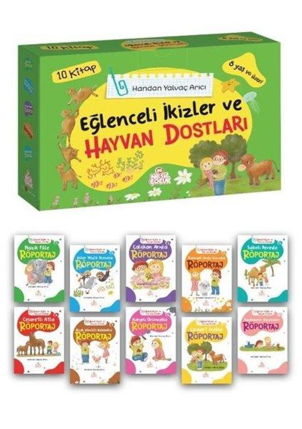 Eğlenceli İkizler ve Hayvan Dostları - 10 Kitap Takım - 8 Yaş ve Üzeri - Nesil Çocuk Yayınları - Image 1