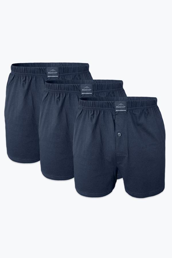 Kapbirtane Malabadi Erkek Geniş Kalıp Büyük Beden %100 Pamuk Battal Boxer 90024- 3 Adet - Image 1