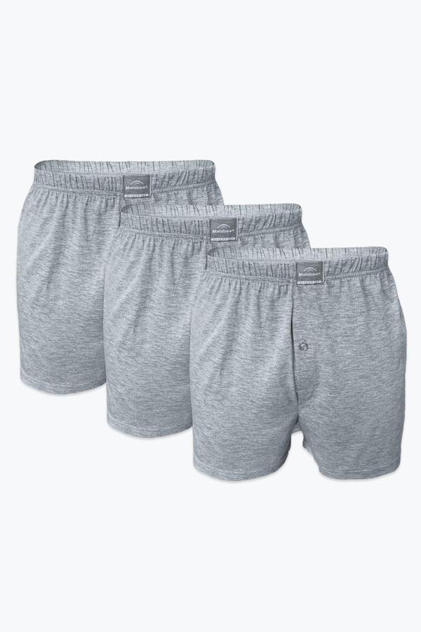 Kapbirtane Malabadi Erkek Geniş Kalıp Büyük Beden %100 Pamuk Battal Boxer 90024- 3 Adet - Image 1