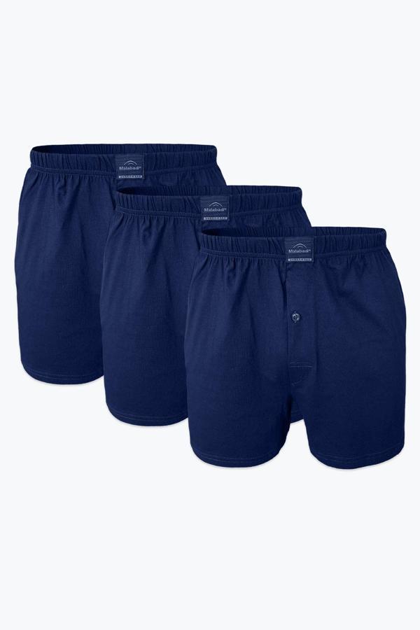 Kapbirtane Malabadi Erkek Geniş Kalıp Büyük Beden %100 Pamuk Battal Boxer 90024- 3 Adet - Image 1