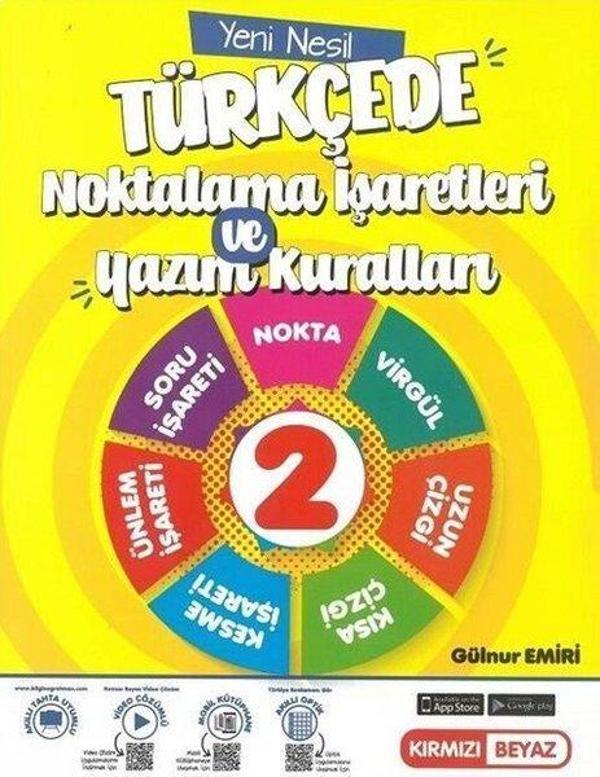 2. Sınıf Türkçede Noktalama İşaretleri ve Yazım Kuralları - Kırmızı Beyaz Yayınları-Eğitim - Image 1