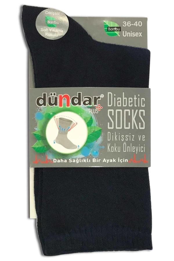Dündar Kadın Bambu Plus Diyabetik Çorap - 12 Adet  - Image 1