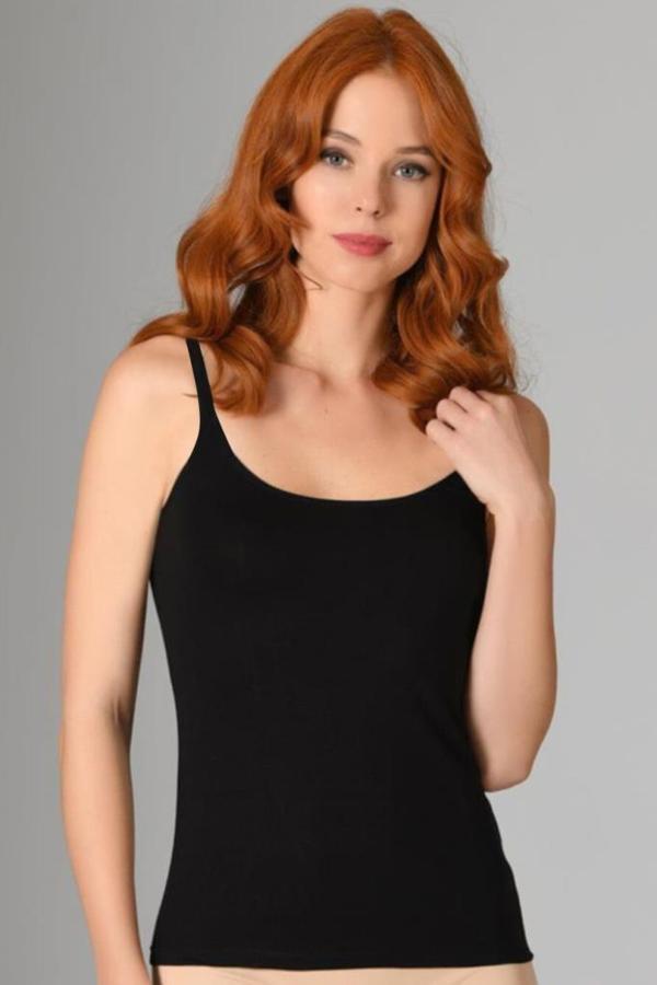 Nbb Bayan İp Askılı Atlet Kare Yaka Atlet 662 - Image 1