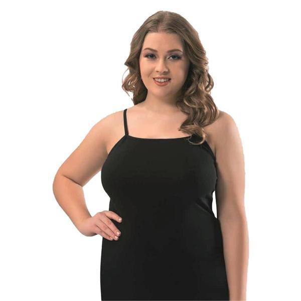 6 Adet Kota Bayan Büyük Beden İp Askılı Atlet 6091 - Image 1