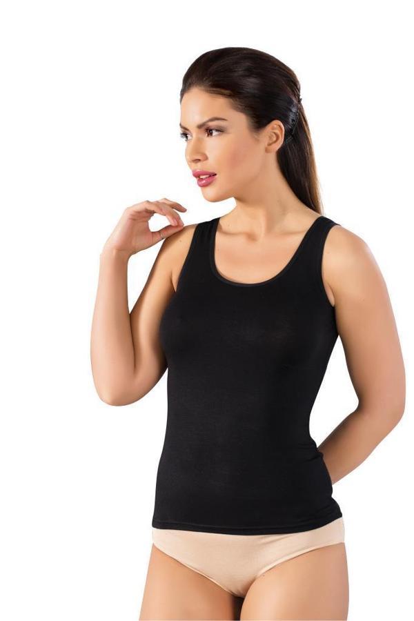 6 Adet Lüx Drm Bayan Ribana Geniş Askılı Atlet Renk Seçenekli 051 - Image 1