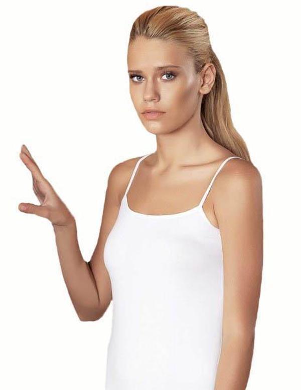 6 Adet Şahinler Bayan Likralı İp Askılı Süprem Atlet B214 - Image 1