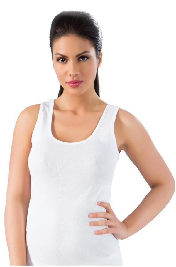 Lüx Drm Bayan Ribana Geniş Askılı Atlet Renk Seçenekli 051 - Image 1