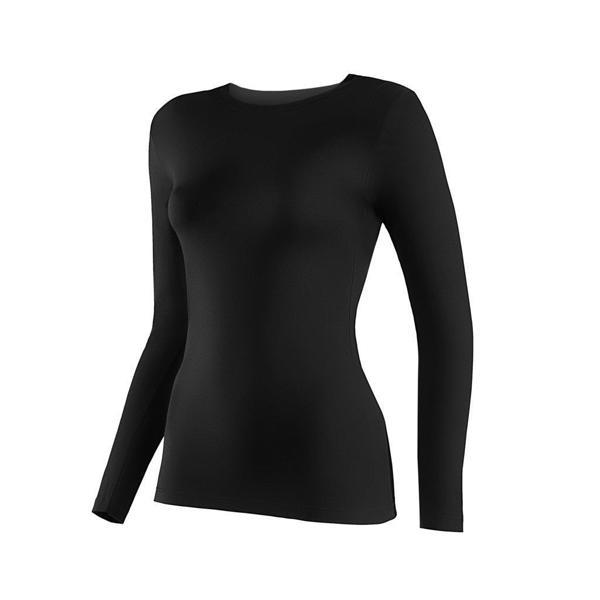 3 Adet Yıldız Bayan Likralı Uzun Kollu T-Shirt Fanila Siyah 2146 - Image 1