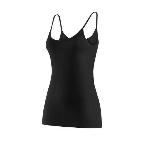 6 Adet Yıldız Bayan Modal Süper İnce İp Askılı Atlet Siyah 2246 - Image 1