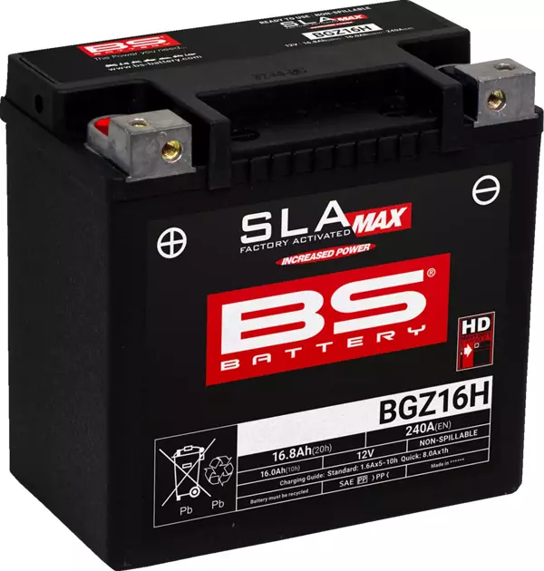BGZ16H Sla Max 2007-2010 Piaggio Carnaby 200 Akü Bs Jel Akü - Image 1