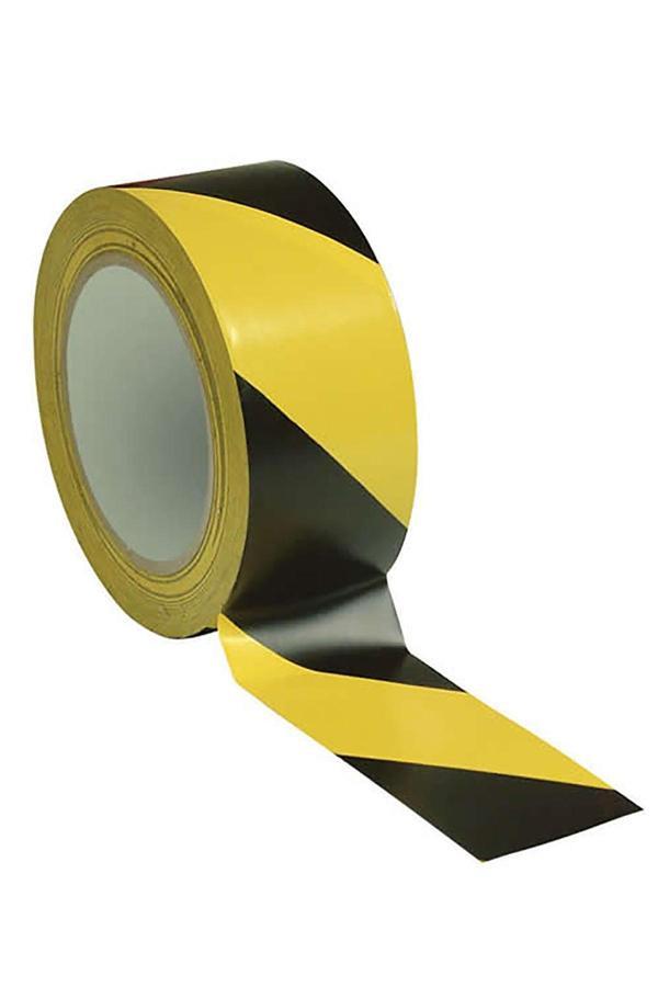 Ennalbur Yer İşaretleme Bandı Sarı Siyah 50 mm 30 Metre - Image 1