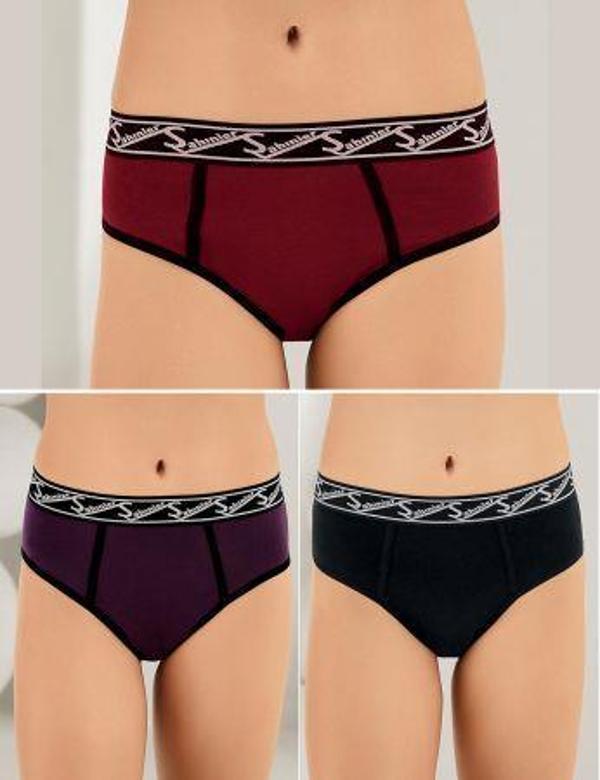 6 lı Paket Şahinler Bayan Likralı Bikini Külot B3084 - Image 1
