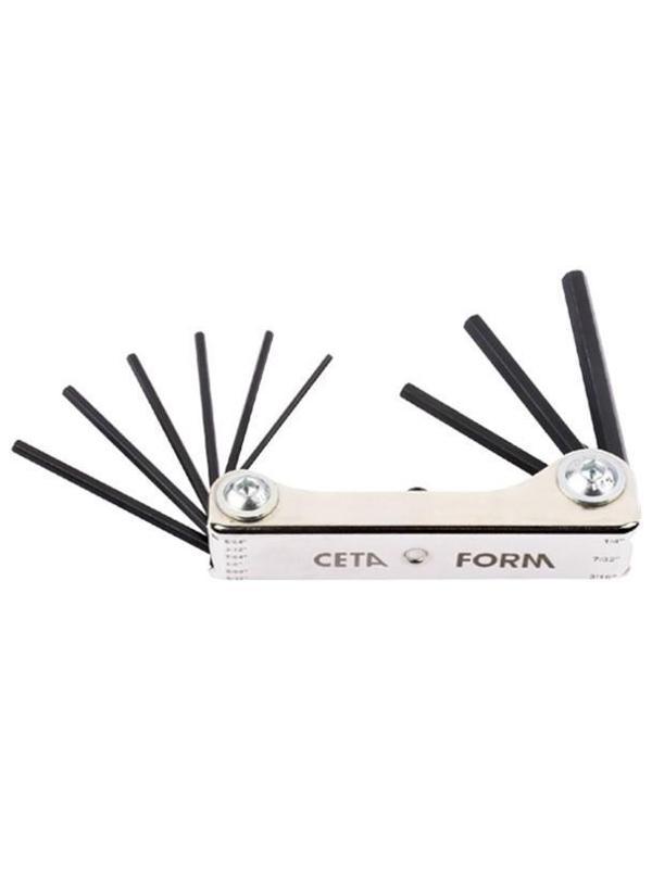 Ceta Form SAE 9 Parça Çakı Tipi Allen Anahtar Seti #2 (Metal Kasa) - K99-F2M/2 - Image 1