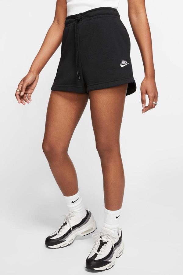 Nike Sportswear Essential Women's French Terry Shorts Black Pamuklu Kısa Kadın Şort Siyah - Image 1