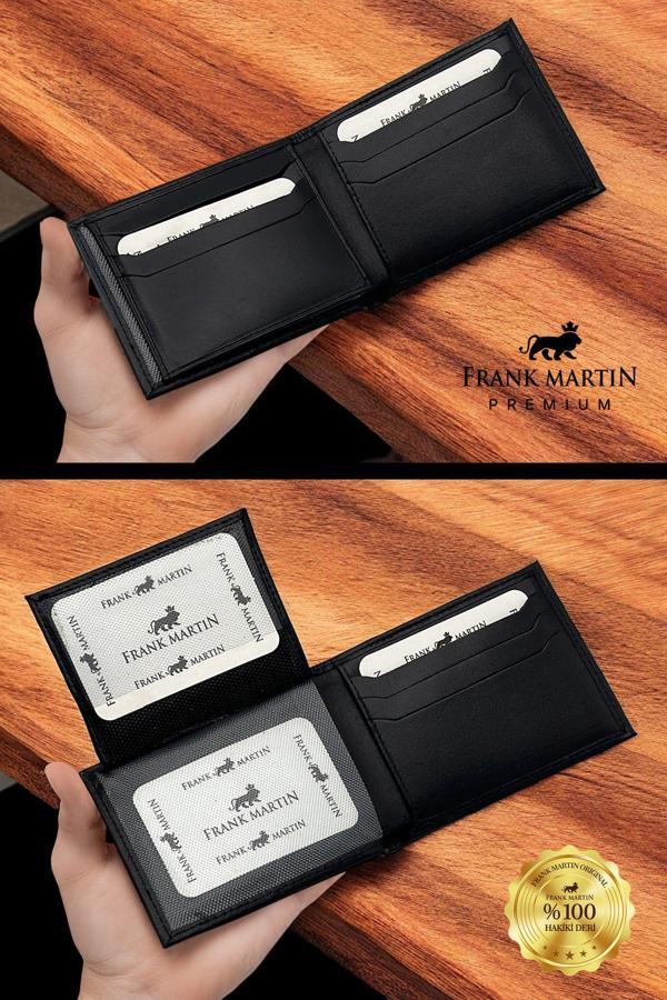 Frank Martin London Erkek %100 Hakiki Deri Cüzdan Ve Kemer Set Özel Kutulu - Image 1