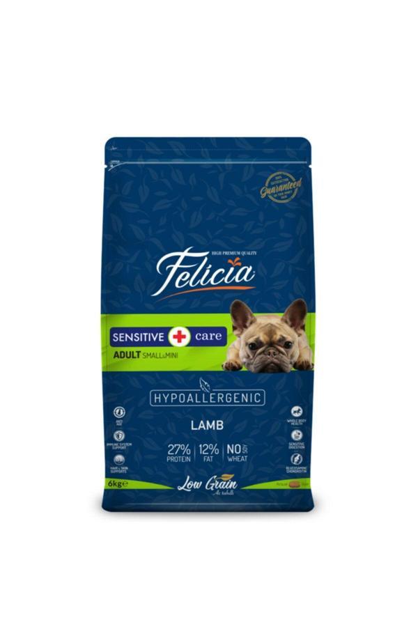 Felicia Az Tahıllı 6 Kg Yetişkin Kuzulu Small/Mini Hypoallergenic Köpek Mama - Image 1