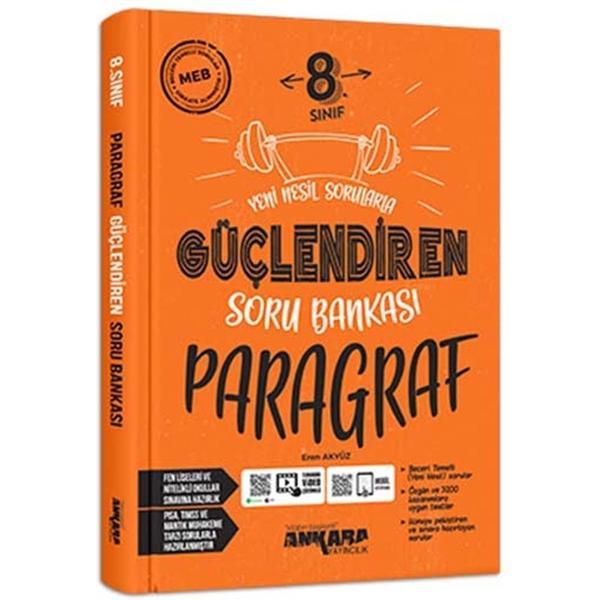Ankara Yayınları 8. Sınıf  Türkçe Paragraf Güçlendire Soru Bankası - Image 1