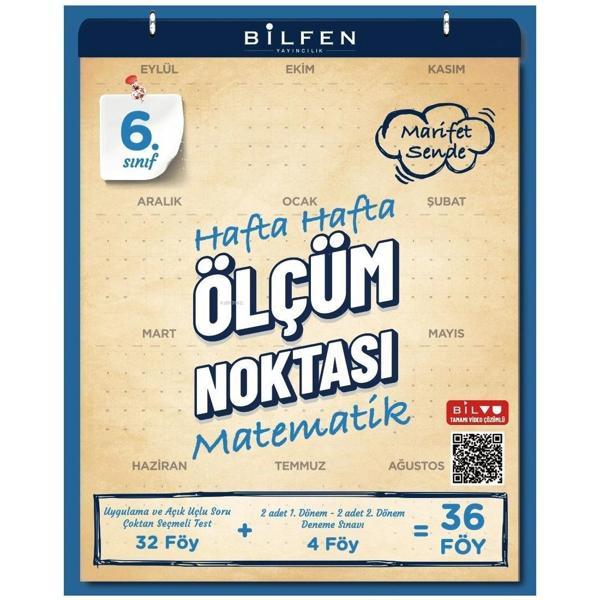 Bilfen Yayınları 6. Sınıf Matematik Ölçüm Noktası Soru Bankası - Bilfen Yayınları - Image 1