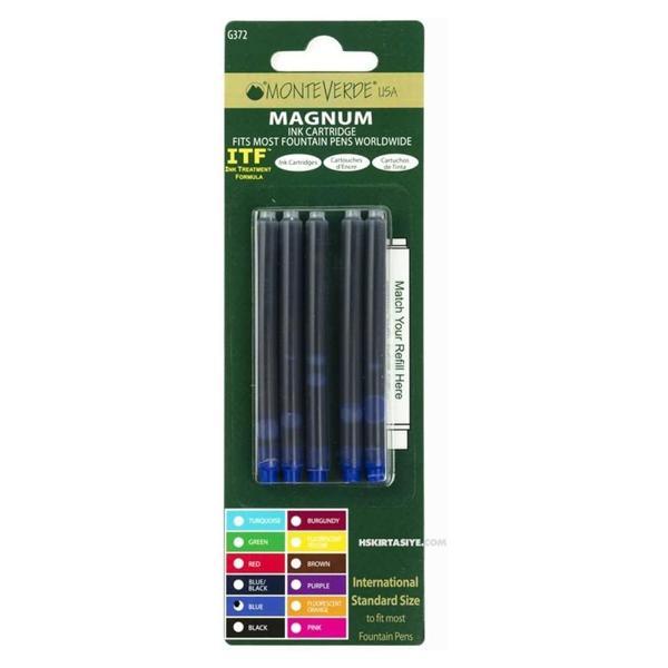 Monteverde Blue 5'li Dolma Kalem Kartuşu G372BU - Image 1