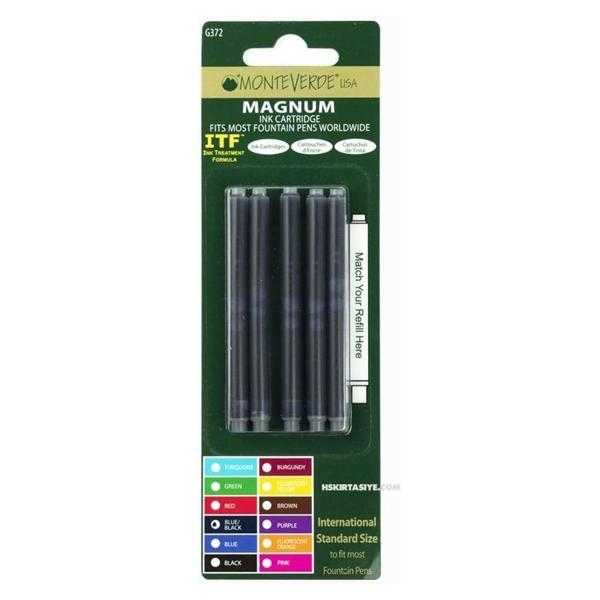 Monteverde Blue-Black Dolma Kalem Kartuşu G372BB - Image 1