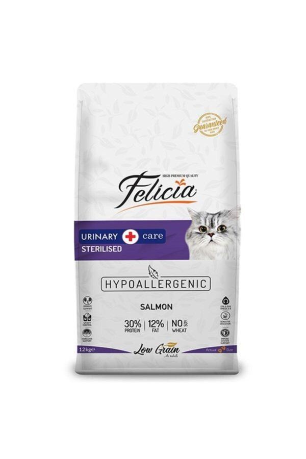 Felicia Düşük Tahıllı Hipoalerjenik Somonlu Kısırlaştırılmış Kedi Maması 12 Kg - Image 1