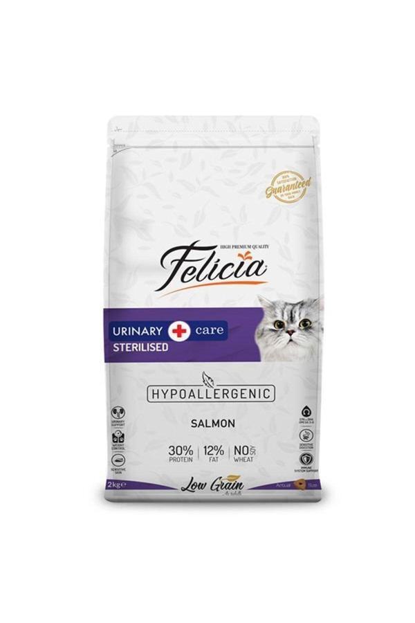 Felicia Düşük Tahıllı Hipoalerjenik Somonlu Kısırlaştırılmış Kedi Maması 2 Kg - Image 1