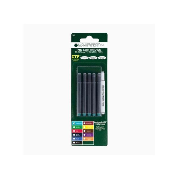 Monteverde Turkuaz 5'li Dolma Kalem Kartuşu G372TQ - Image 1