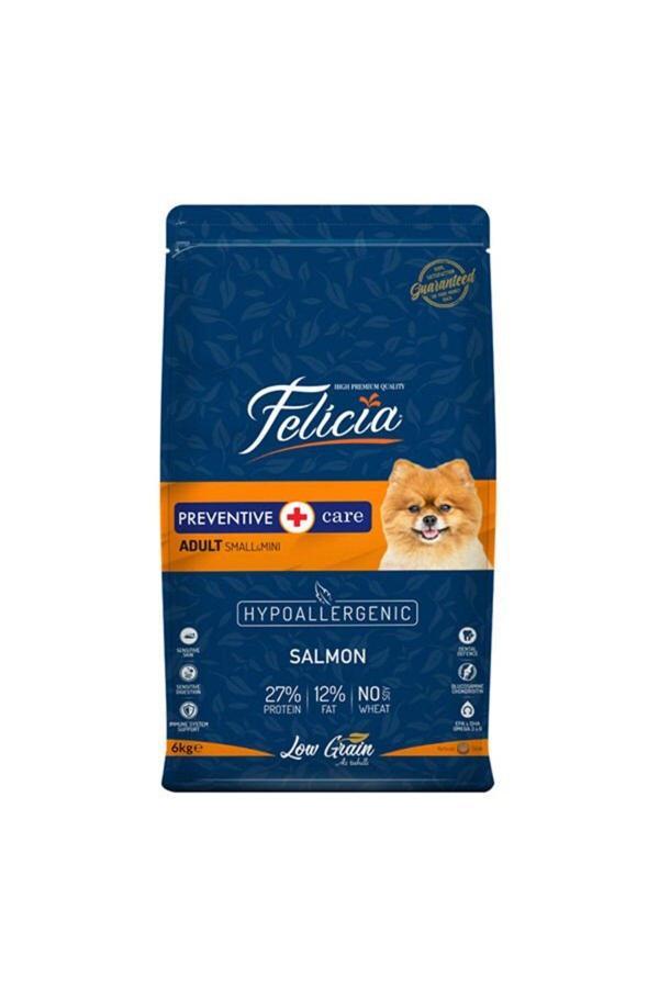 Felicia Düşük Tahıllı Hipoalerjenik Somonlu Küçük Irk Yetişkin Köpek Maması 6 Kg - Image 1