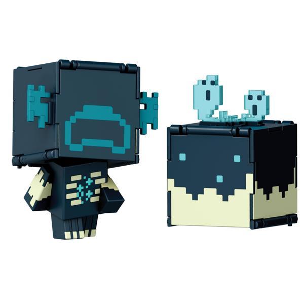 Minecraft Flippin' Figs Warden ve Sculk Catalyst Dönüştürülebilir Figür 2'si 1 Arada - Image 1