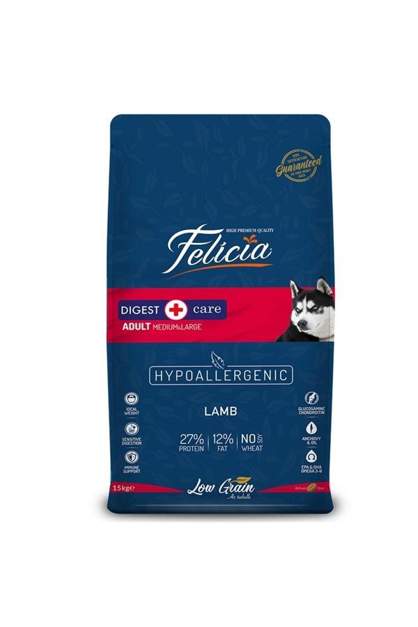 Felicia Kuzu Etli Orta/Büyük Irk Yetişkin Köpek Maması Hypoallergenic 15 Kg - Image 1