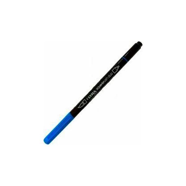 Lyra Aqua Brush Duo Marker - Oriental Blue L6520049 - Image 1
