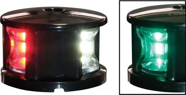 Lalizas FOS LED 12 ÜÇ RENKLİ SEYİR FENERİ, siyah - Image 1