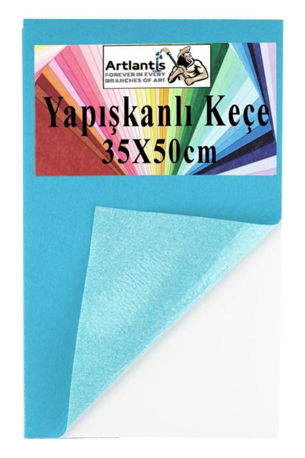 Yapışkanlı Keçe 35x50 cm 1 Adet 2.0 mm Kendinden Yapışkanlı Renkli Hobi Keçesi Elişi Keçe Kumaşı Anasınıfı Kreş Etkinlik - Image 1