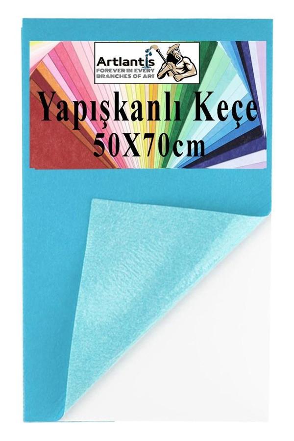 Yapışkanlı Keçe 50x70 cm 1 Adet 2.0 mm Kendinden Yapışkanlı Renkli Hobi Keçesi Elişi Keçe Kumaşı Anasınıfı Kreş Etkinlik - Image 1