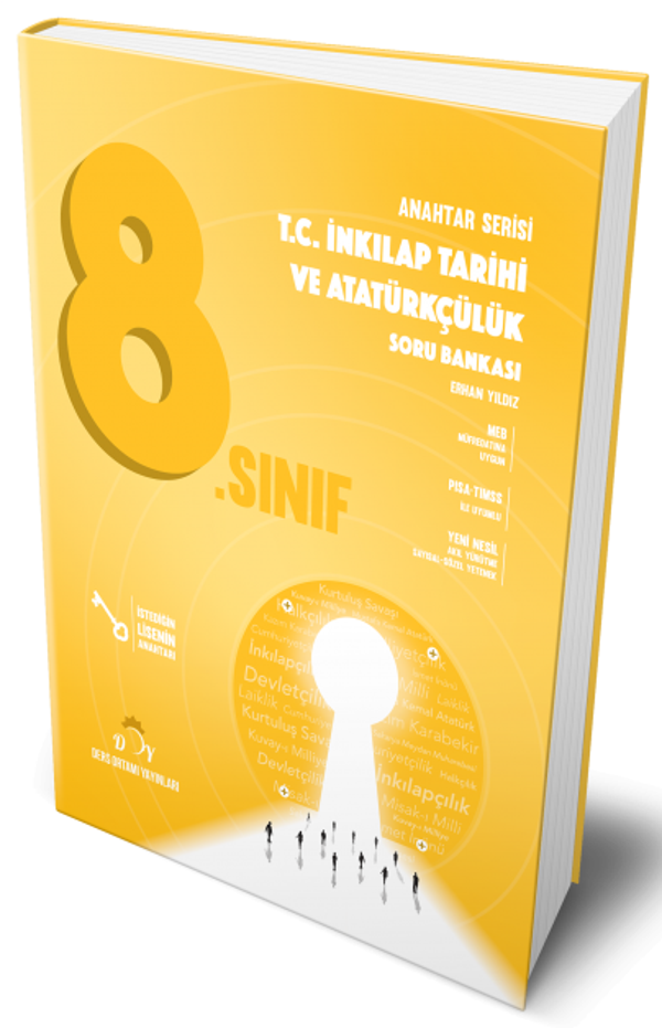 Ders Ortamı 8. Sınıf TC İnkılap Tarihi ve Atatürkçülük Anahtar Soru Bankası Ders Ortamı Yayınları - Ders Ortamı Yayınları - Image 1