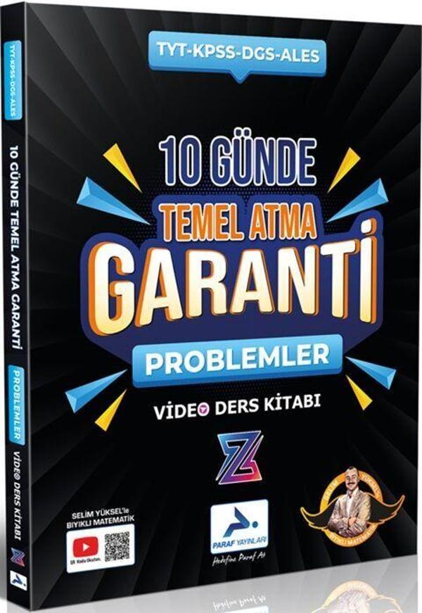 Paraf Yayınları TYT Problemler Z Takımı 10 Günde Temel Atma Garanti Video Ders Kitabı - PRF Paraf Yayınları - Image 1