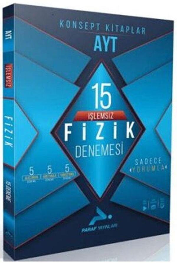 Paraf Yayınları AYT İşlemsiz Fizik 15 Branş Denemesi - PRF Paraf Yayınları - Image 1