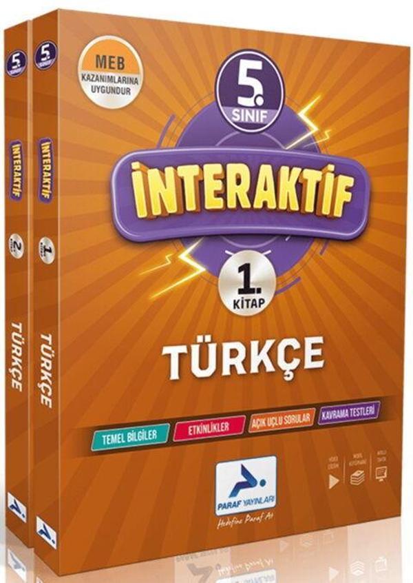 Paraf Yayınları 5. Sınıf İnteraktif Türkçe - PRF Paraf Yayınları - Image 1