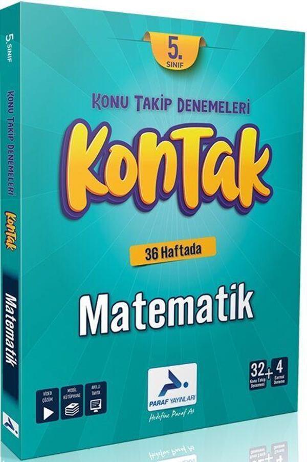 Paraf Yayınları 5. Sınıf Matematik Kontak Denemeleri - PRF Paraf Yayınları - Image 1