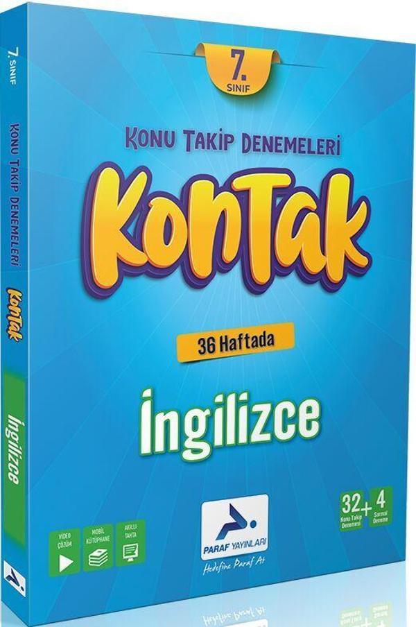 Paraf Yayınları 7. Sınıf Kontak İngilizce Denemeleri - PRF Paraf Yayınları - Image 1