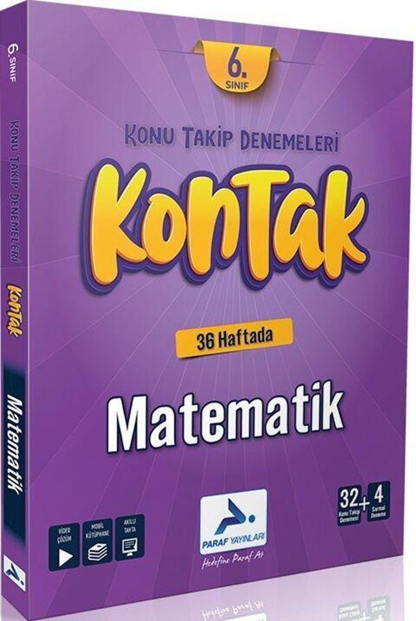 Paraf Yayınları 6. Sınıf Kontak Matematik Denemeleri - PRF Paraf Yayınları - Image 1