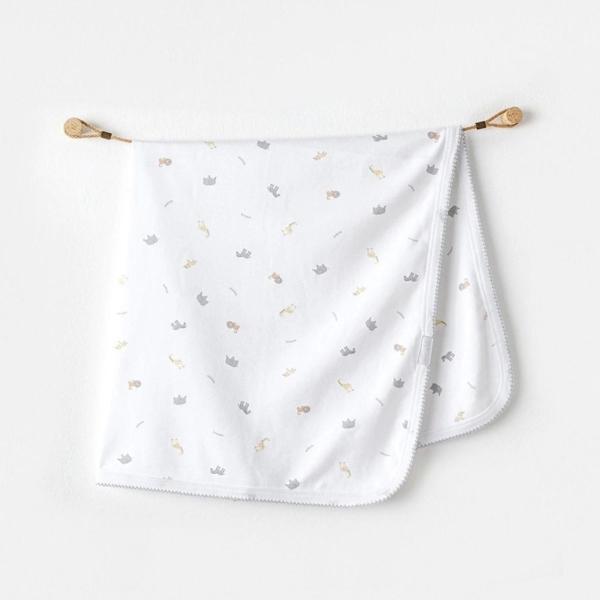 Andywawa Ac25808 Blanket 85x90 Little King Bebek Battaniye White - Image 1