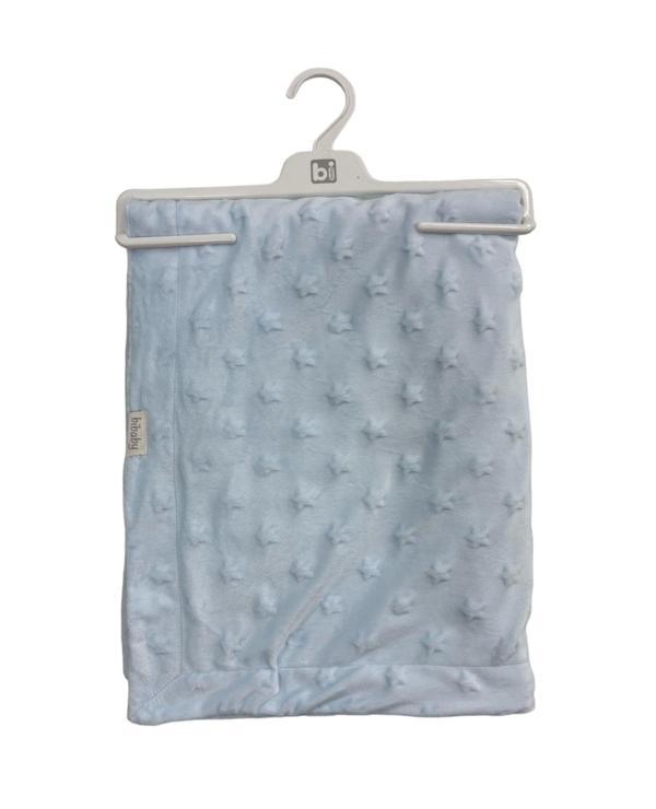 Bibaby Embossed Star 90x108 Battaniye 64728 Blue - Image 1