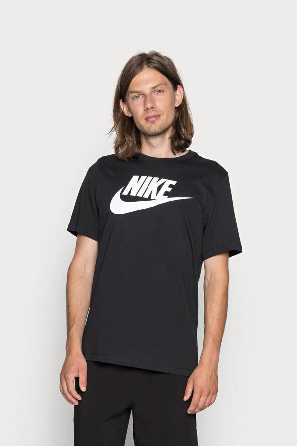 Nike Men's Sportswear Whit Swoosh Siyah Erkek Tişört - Image 1