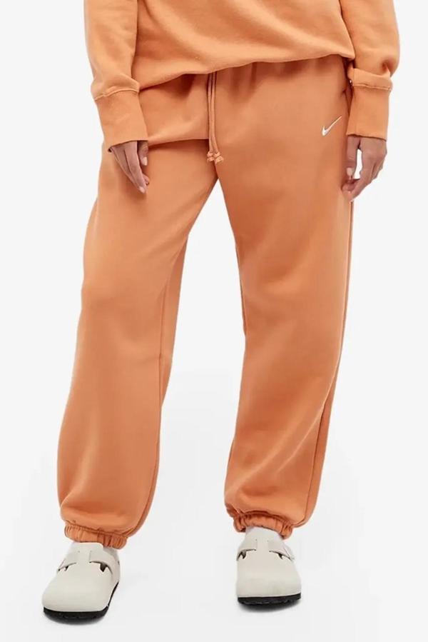 Nike Sportswear Phoenix Fleece High Rise Oversized Şardonlu Büyük Beden Yüksek Bel Kadın Eşofman Altı Amber Kahve - Image 1