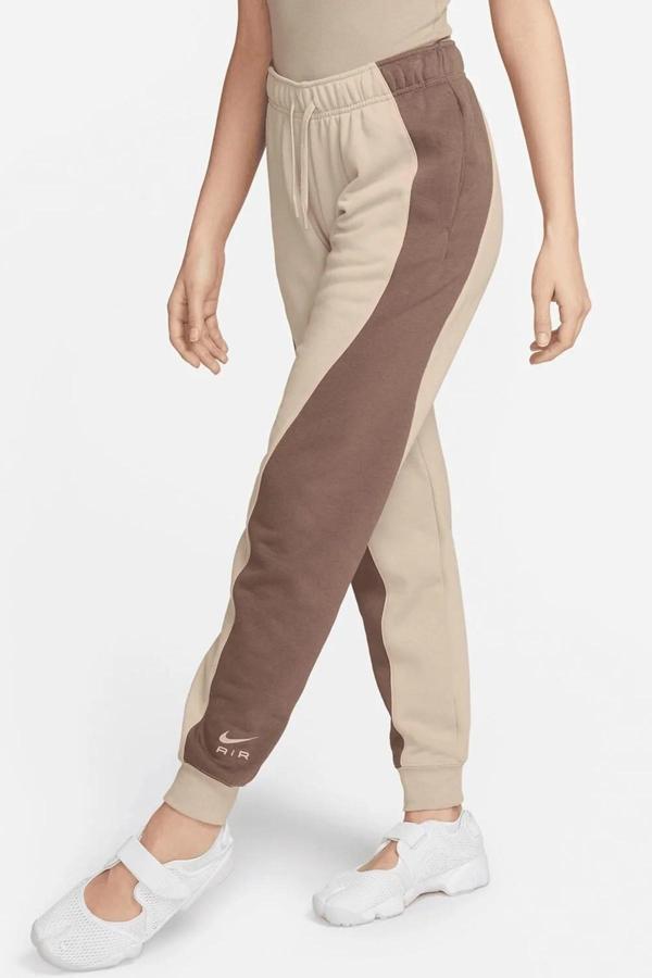 Nike Air Fleece Women's Track Pants Kadın Jogger Eşofman Altı Bej - Image 1
